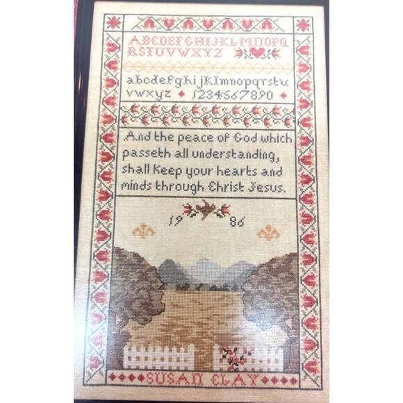 Peace Of God Sampler Cross-Stitch Pattern - Picture 1 of 3